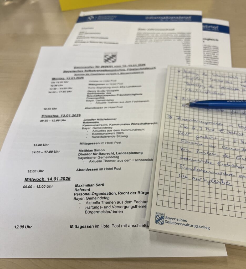 Seminar für Bürgermeister und Bürgermeisterinnen